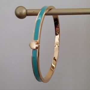 KATE SPADE ELEGANT GREEN and GOLD BANGLE